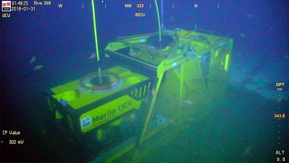 Merlin UCV in subsea garage