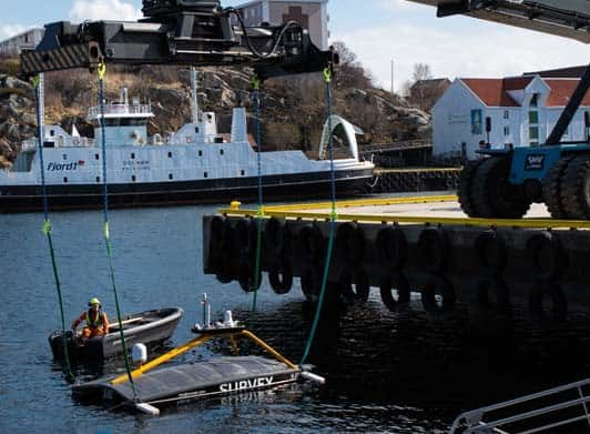 Ocean data collection using a USV