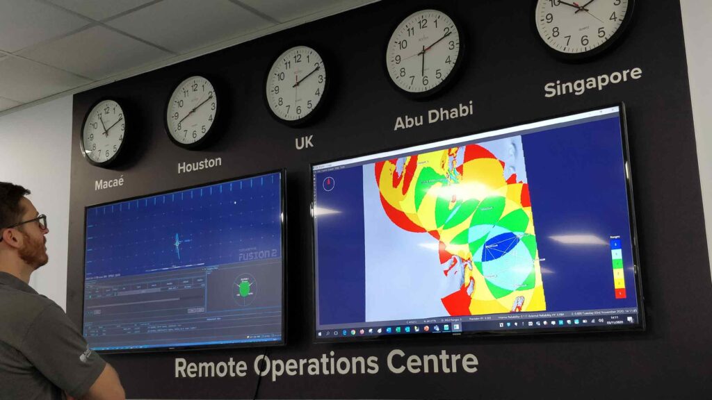 Sonardyne's remote operations centre