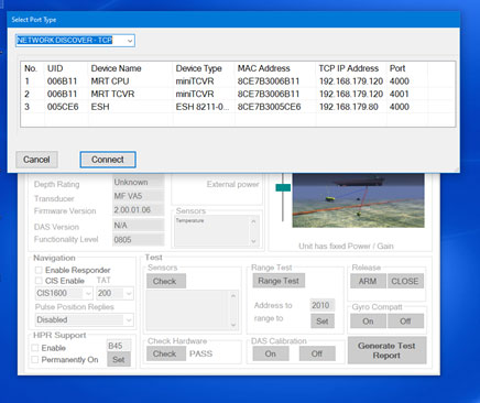MRT (Model Type 8243) Test Using 6G Terminal Lite - Sonardyne