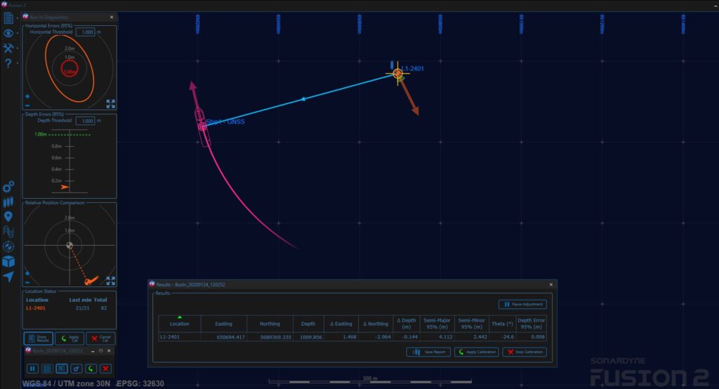 A Fusion 2 screen showing a box in